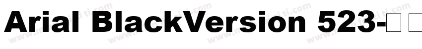 Arial BlackVersion 523字体转换